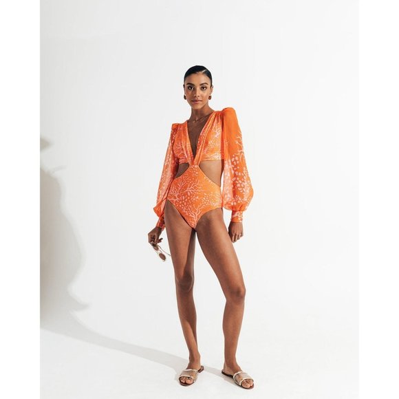PatBO Coral Cut-Out Bodysuit - Picture 9 of 16